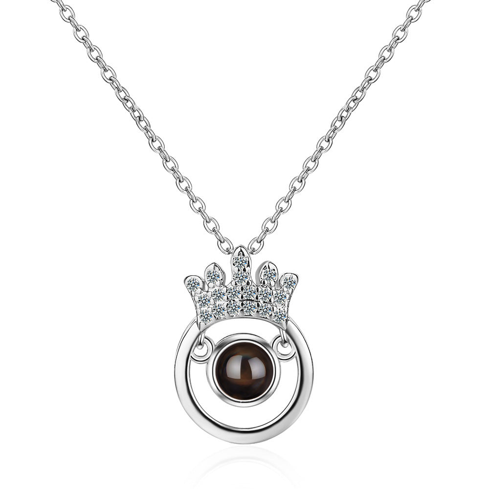 I Love You Necklace With Zircon In 100 Languages