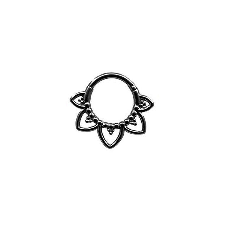 Stainless Steel Casting Flower Ring