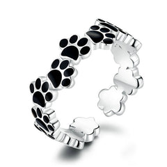 Sterling Cute Pet Paw Ring