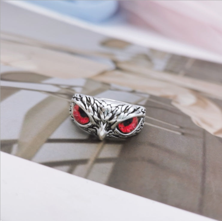 Fashion Vintage Demon Eye Owl Ring For Women