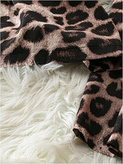 Women's Stylish Leopard Print Loose Jumpsuit
