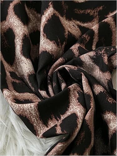 Women's Stylish Leopard Print Loose Jumpsuit