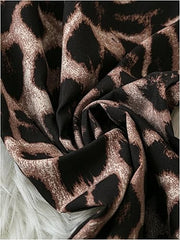 Women's Stylish Leopard Print Loose Jumpsuit