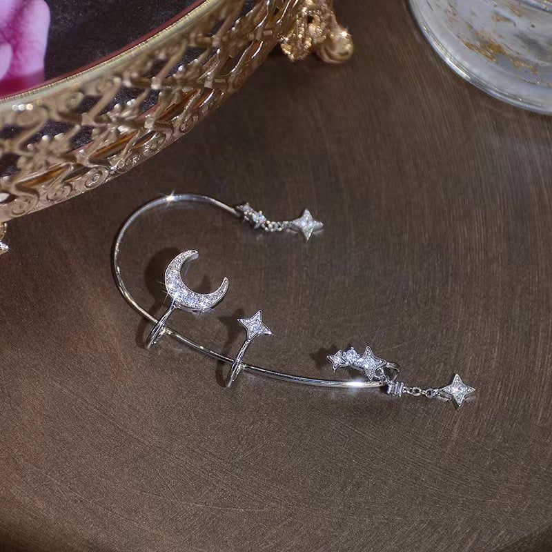 Moon Splash Star River Design Super Fairy Star Moon Ear Clip