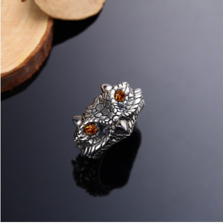 Fashion Vintage Demon Eye Owl Ring For Women