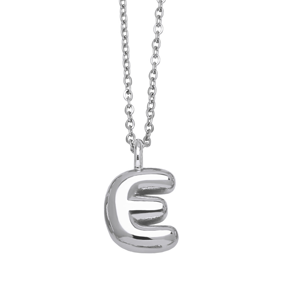 Copper Plated Gold English Letters Pendant Necklace