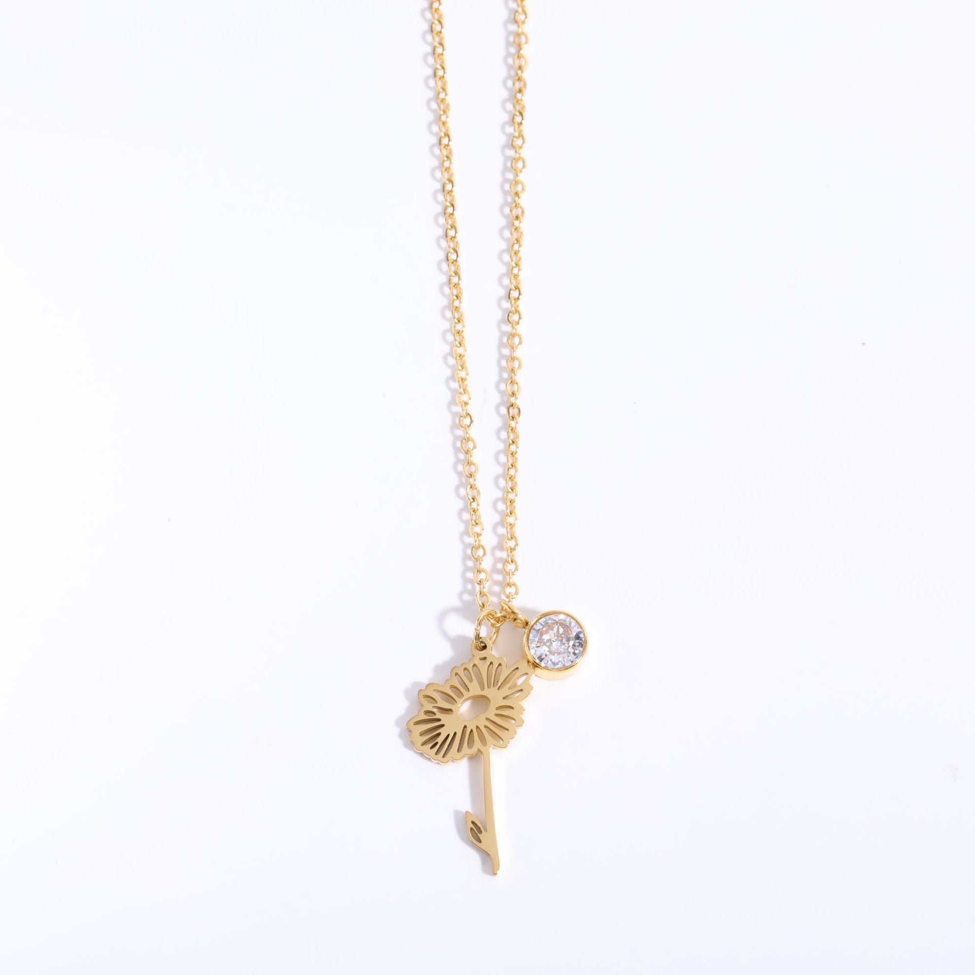 Women's Fashion Vintage December Flower Pendant Necklace