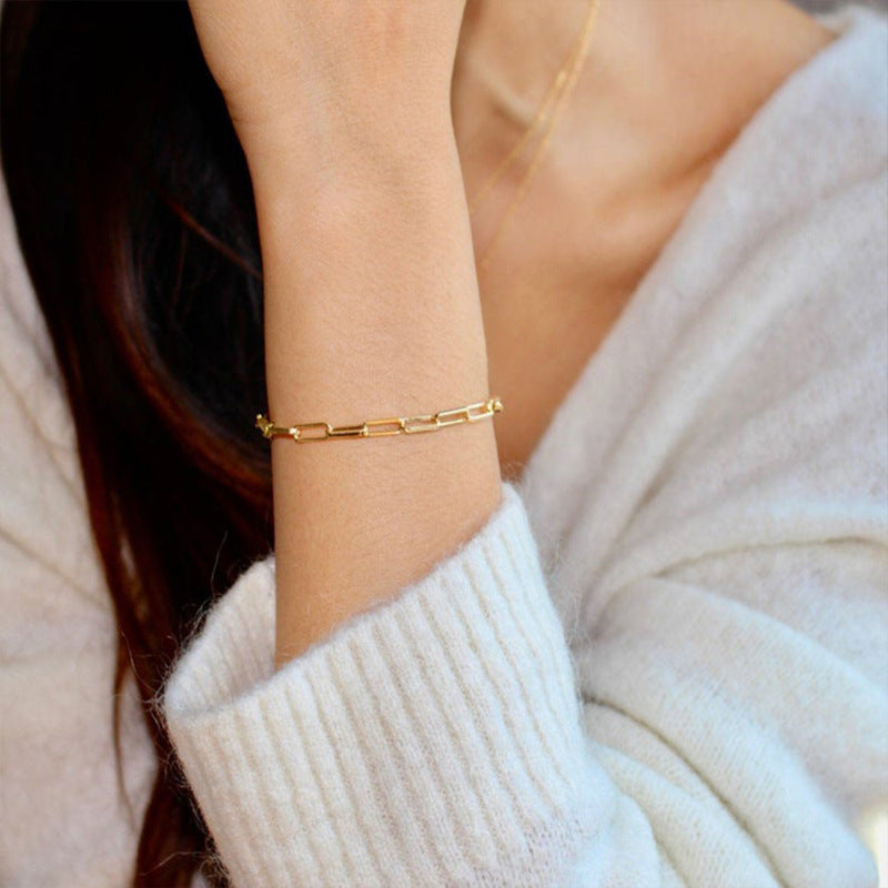 Hollow Style  Personality Simple Chain Bracelet